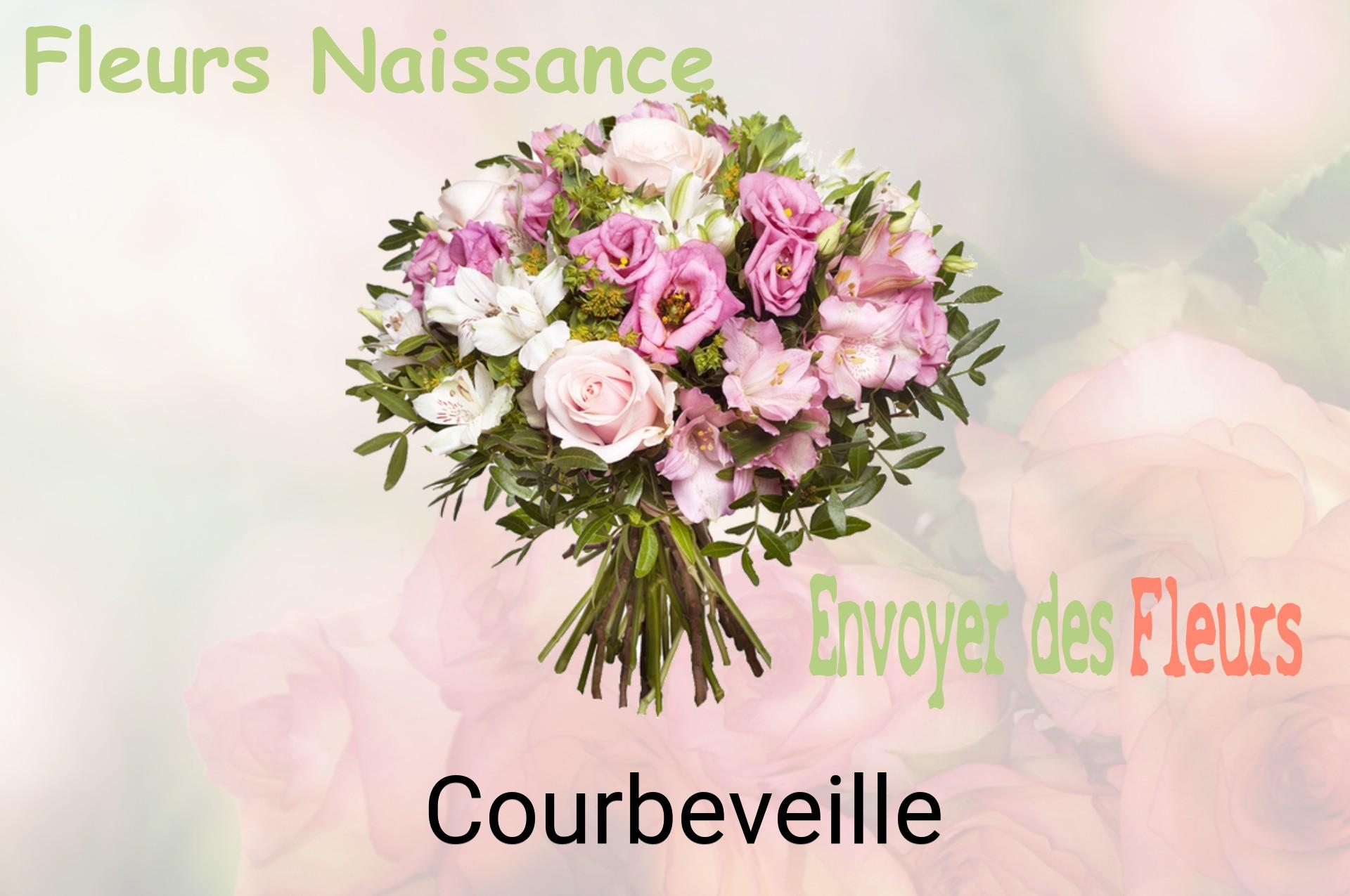 Bouquet de fleurs de naissance livré à Courbeveille
